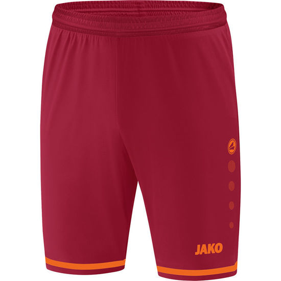 Afbeeldingen van JAKO Short Striker 2.0 wijnrood/fluo oranje (4429/13) - SALE